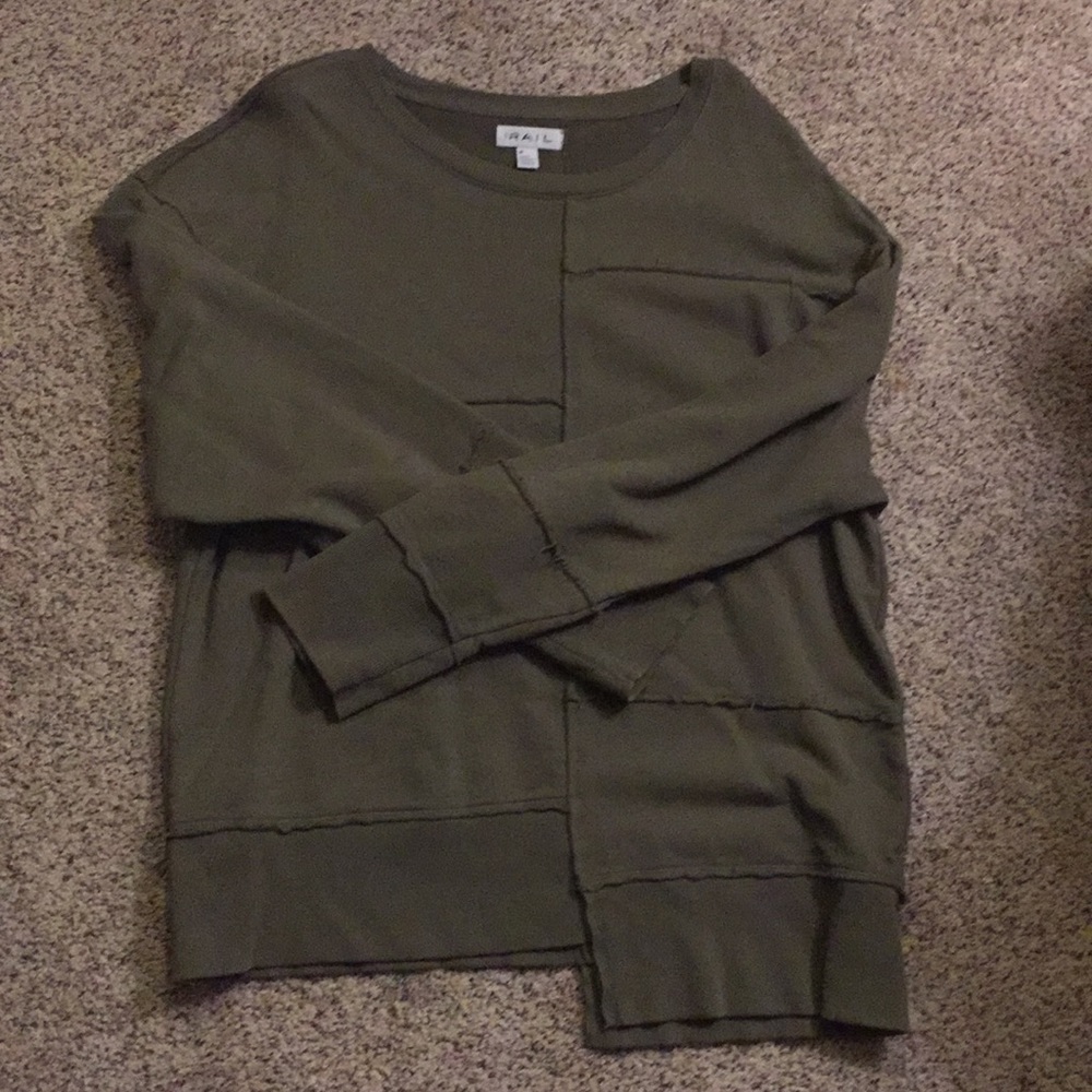 Asymmetrical Deconstructed The Rail Crewneck